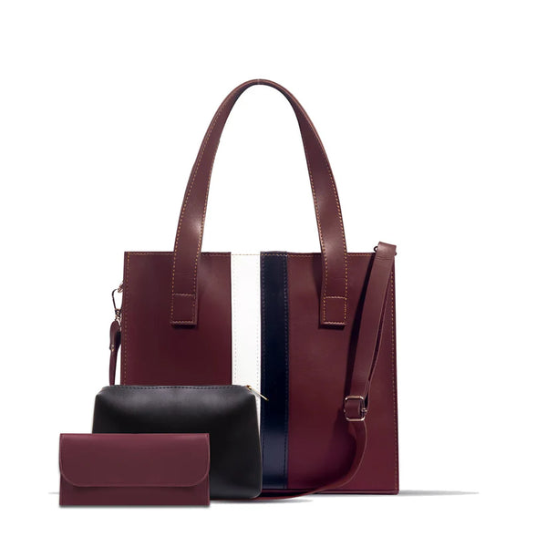 Blend 3 Pcs Marron Tote Bag