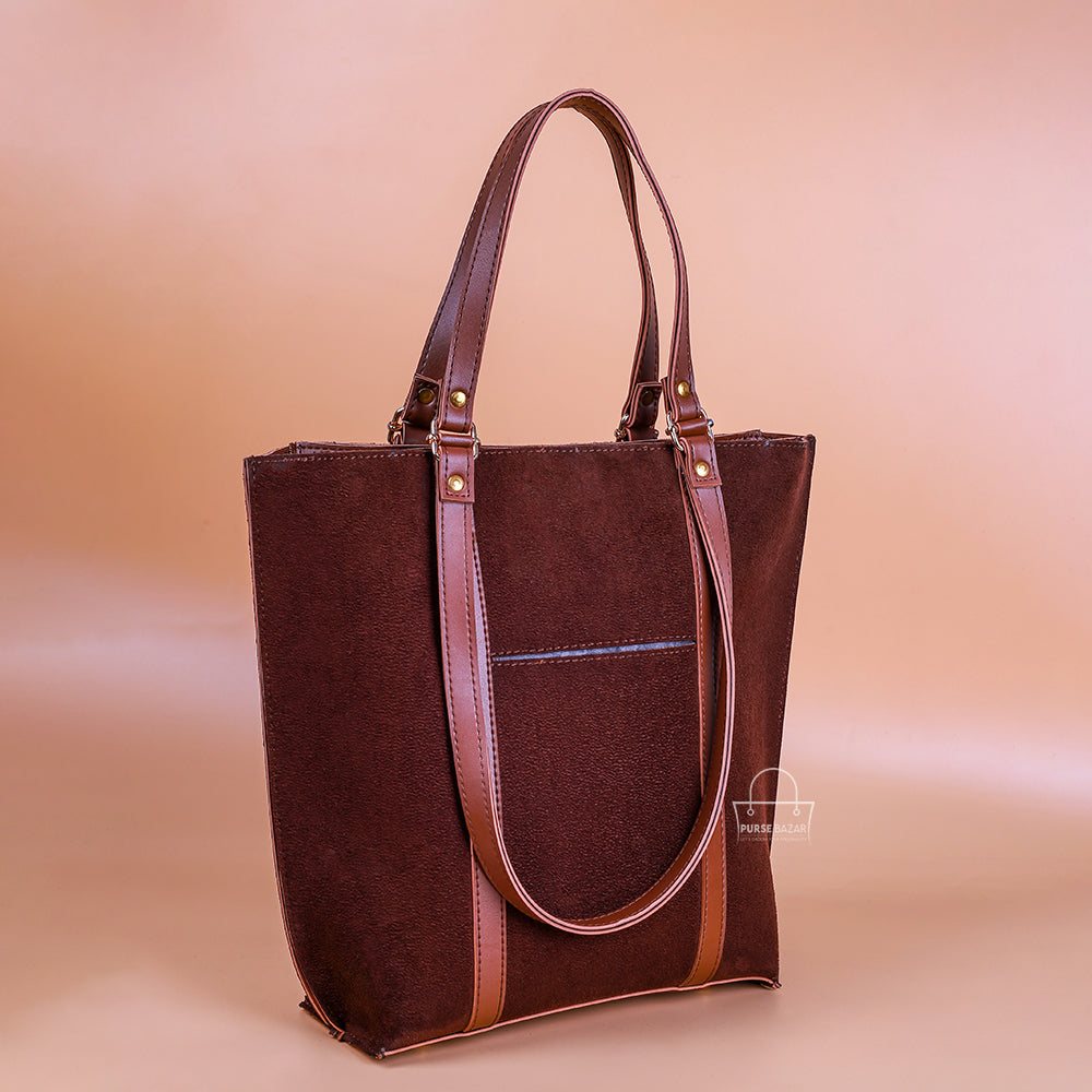 Brown Tote bag for ladies at Purse Bazar