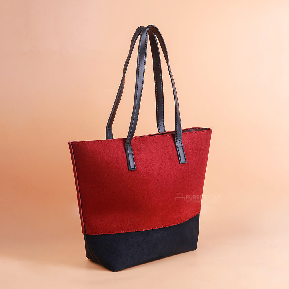 Black and Red tote bag - Purse Bazar 