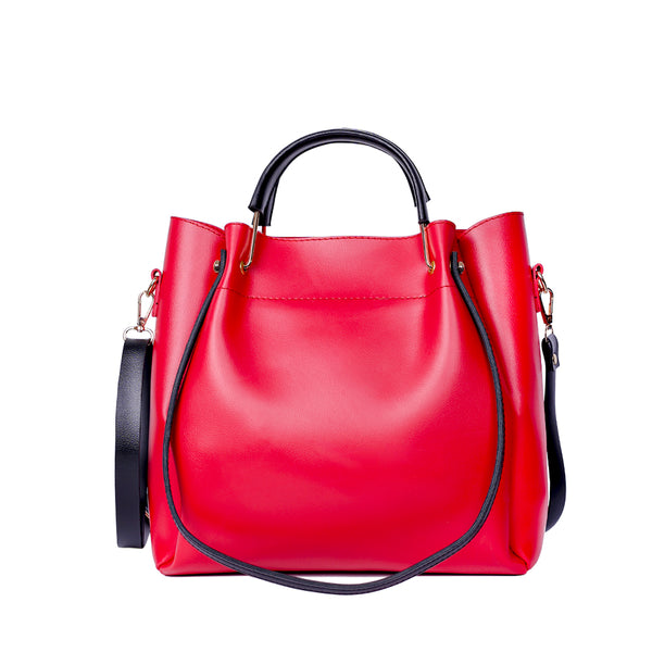 Daily Double Strap Red Handbag