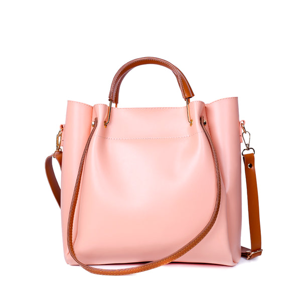 Daily Double Strap Pink Handbag