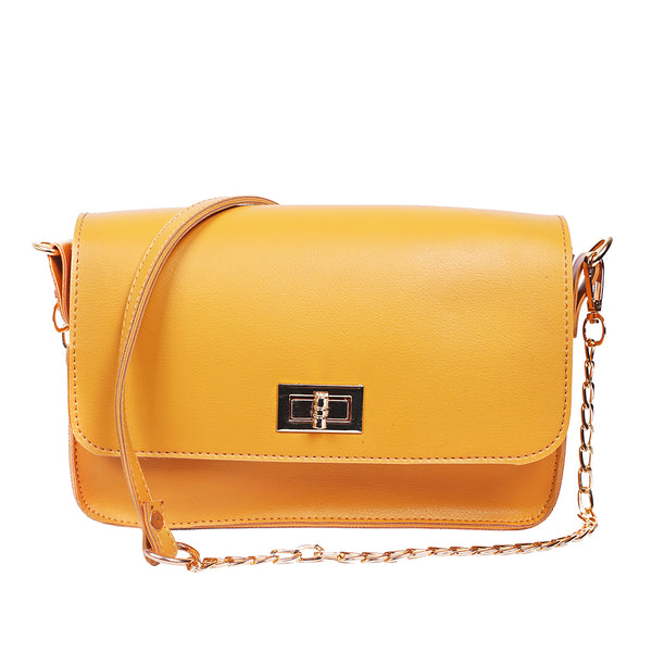 Belle Mustard Crossbody Bag