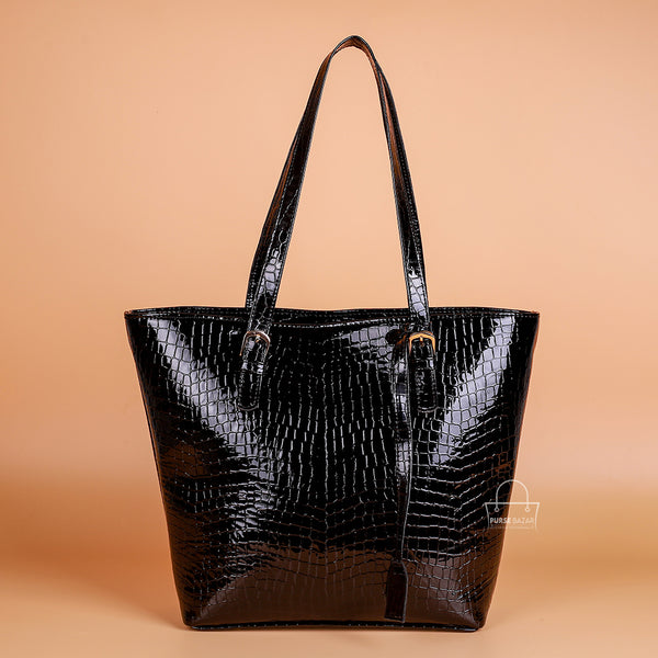 Black Carry All Tote Bag