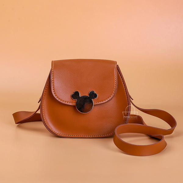 Mini Mickey Brown Crossbody Bag