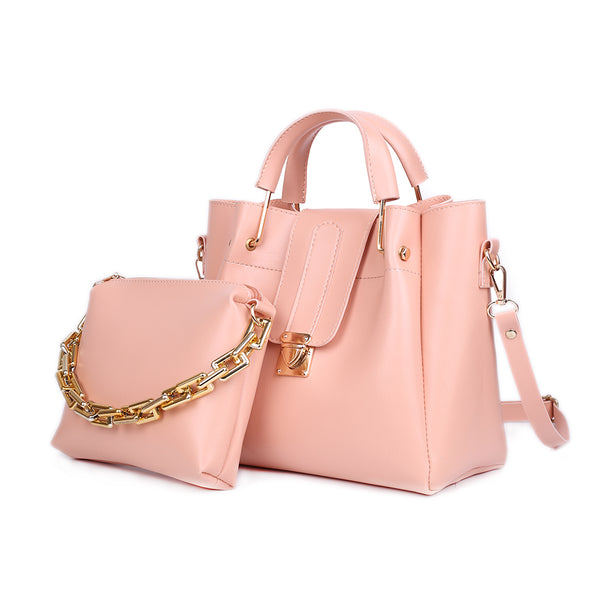 Sophia T-Pink 2 Pieces Handbag