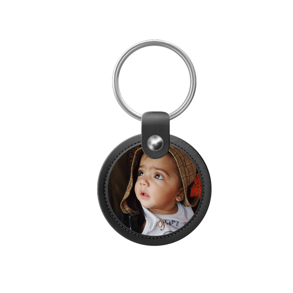 Personalized Circular Picture Keychain